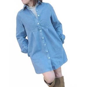 NEW SO ME denim mini dress in blue